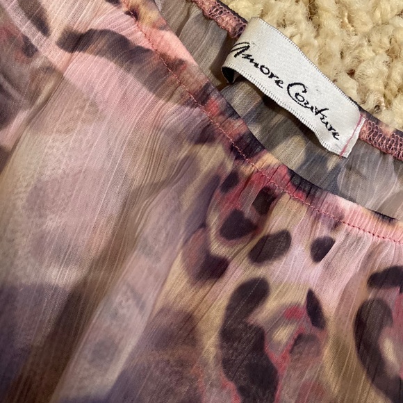 Pink leopard top - Picture 3 of 3